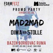 Promo žurka Foam fest na bazenu Borkovac Ruma